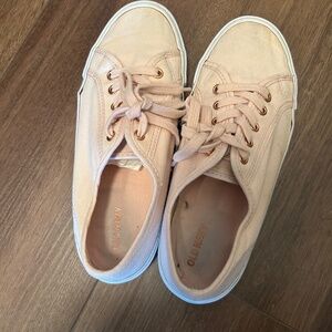 Old Navy Blush Canvas Sneakers Sz 7